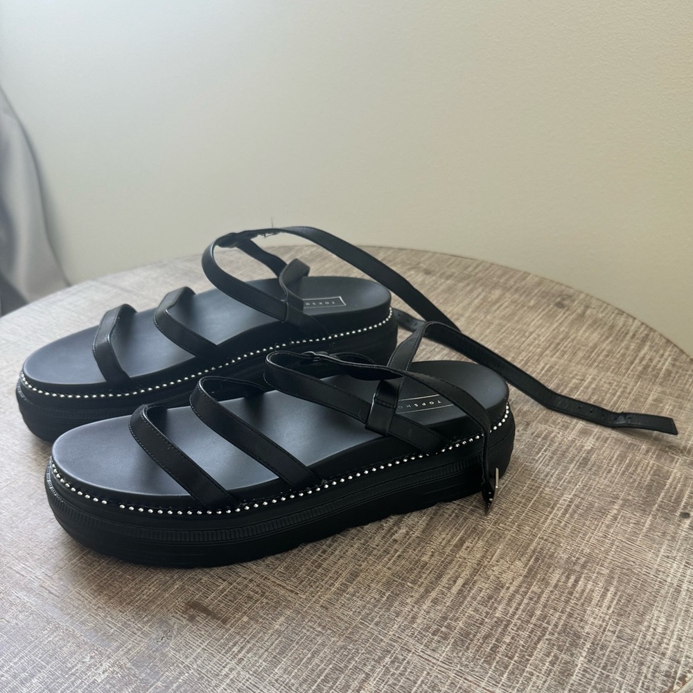Topshop Black Sandals
